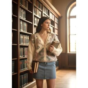 Vintage 90's Hunter's Run Chunky Knit Cardigan Sweater